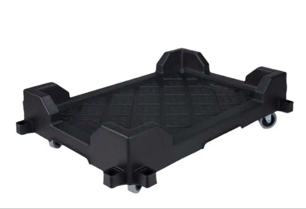 Black rolling dolly sized for Totes4U moving totes