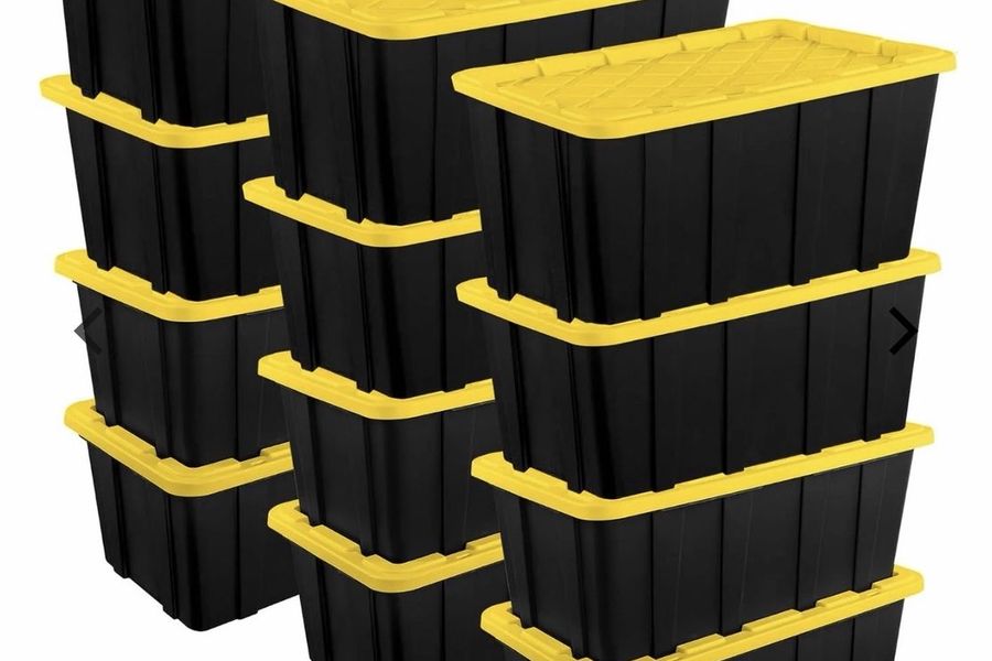 Black and yellow Totes4U moving totes delivered in Barnegat NJ